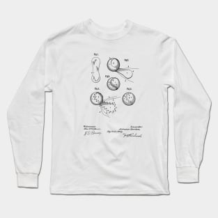 Baseball design patent drawing Long Sleeve T-Shirt